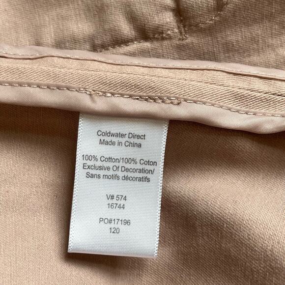 Coldwater Creek Jacket Medium Mauve PInk Cotton Drawstring Utility Zip Buttons - Picture 12 of 12